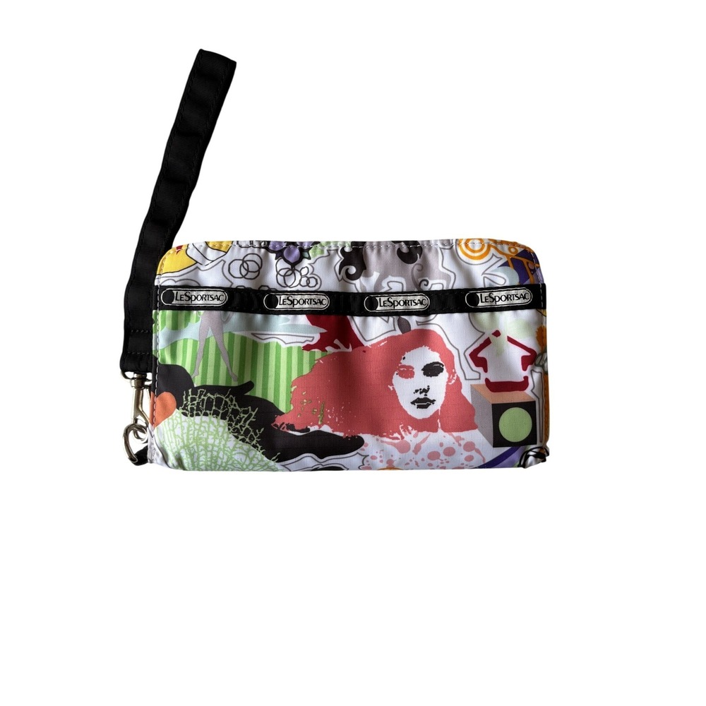LeSportsac Artist in Residence Tomokazu Matsuyama Tech Wallet Wristlet Rare